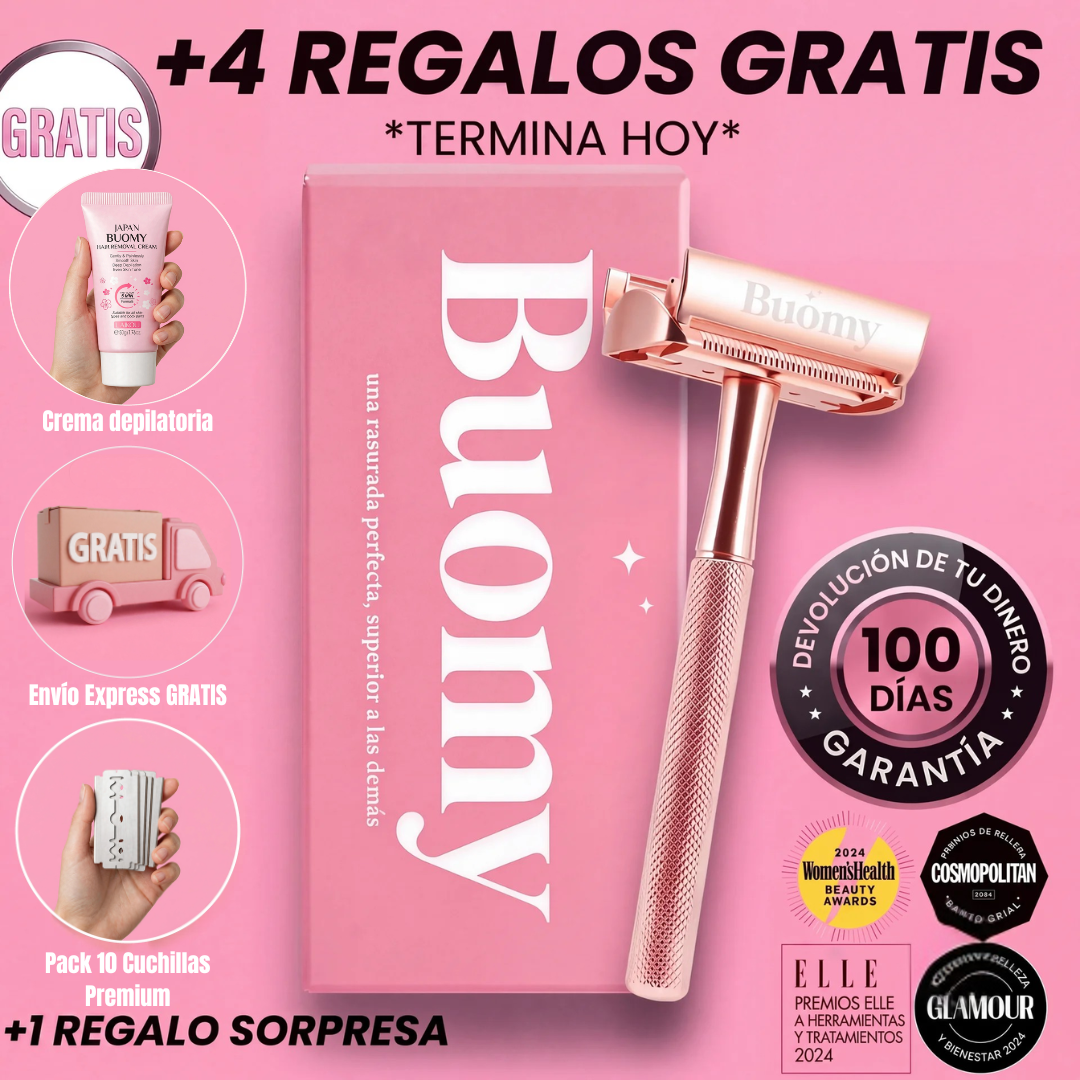 Rastrillo Buomy – Piel Perfecta en Segundos, Dura para Siempre