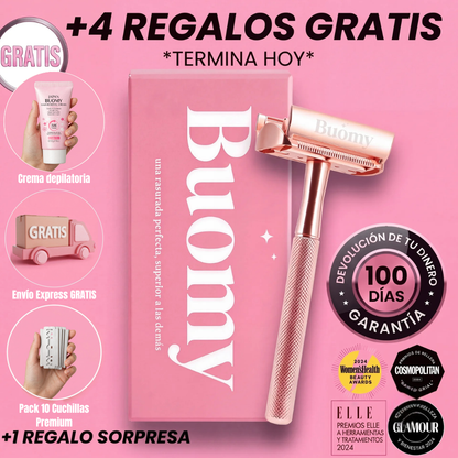Rastrillo Buomy – Piel Perfecta en Segundos, Dura para Siempre