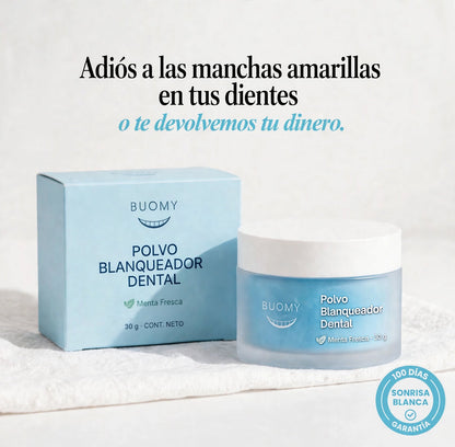 Polvo Blanqueador Dental Buomy