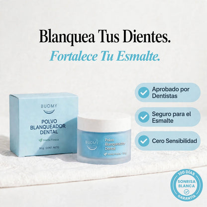 Polvo Blanqueador Dental Buomy